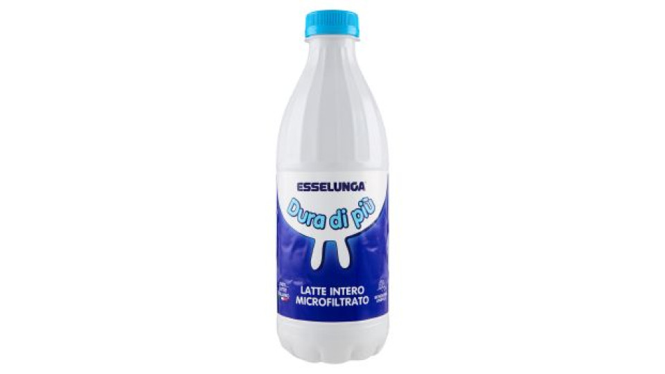 Esselunga, Dura di Più latte intero microfiltrato 100% italiano - da conservare in frigorifero