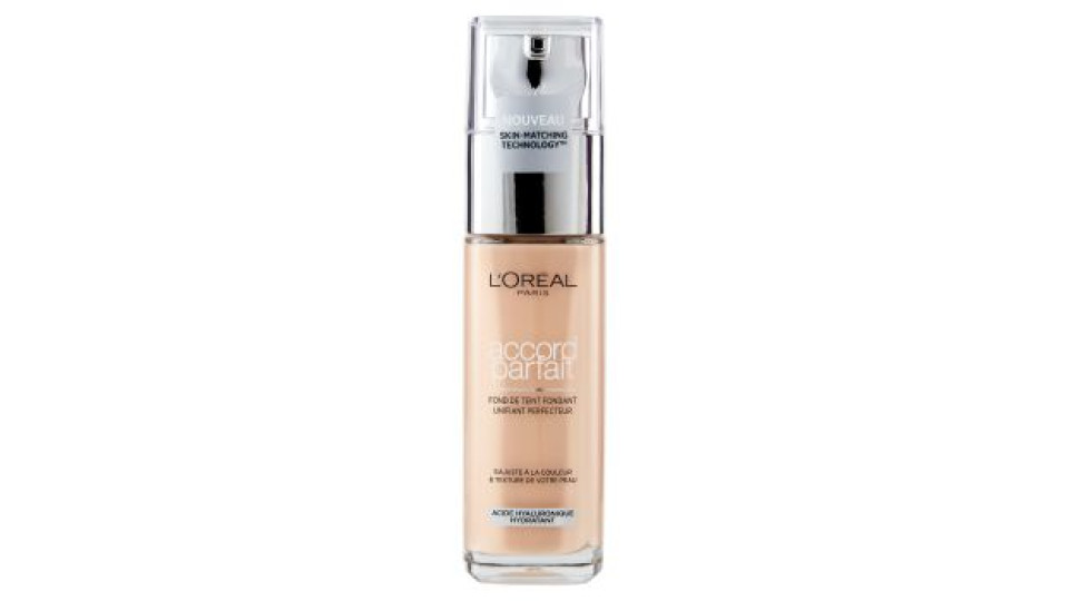 L'Oréal Paris Accord Parfait Fondotinta Liquido Effetto Naturale, 2N Vanille/Vanilla