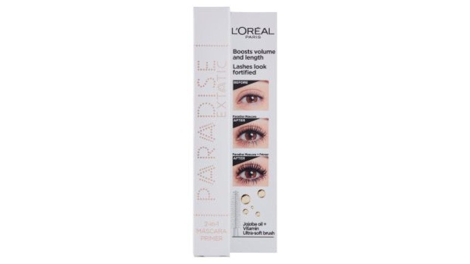 L'Oréal Paris Paradise Extatic 2 in 1 Mascara Primer Occhi, Ciglia Volumizzate e Allungate, 7.2 ml, Confezione Singola