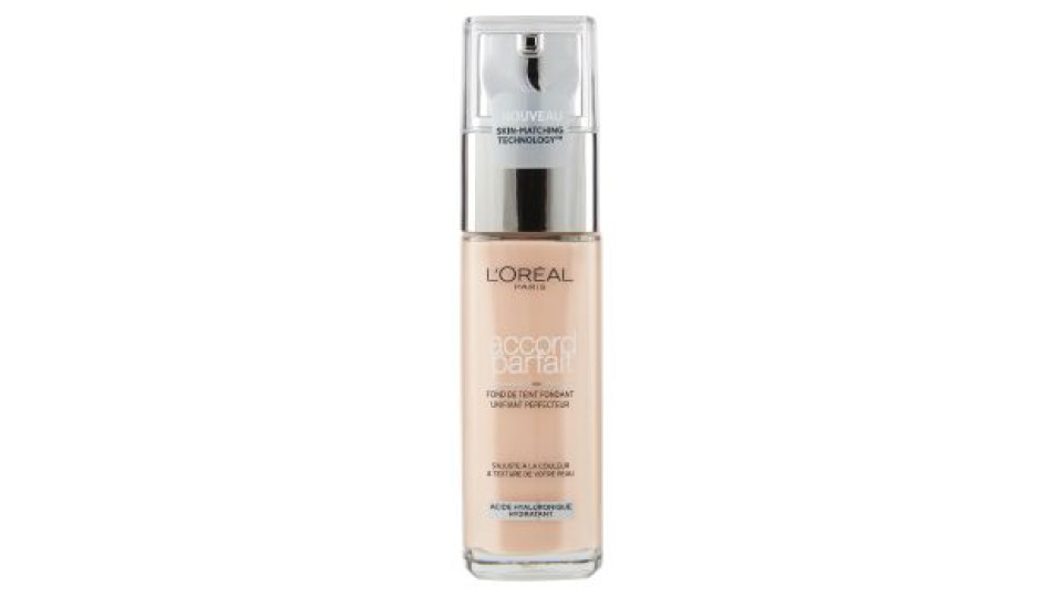 L'Oréal Paris Accord Parfait Fondotinta Liquido Effetto Naturale, 2R/2C Vanille Rosé/Rose Vanilla