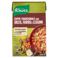 Knorr zuppa tradizionale orzo farro legumi brick