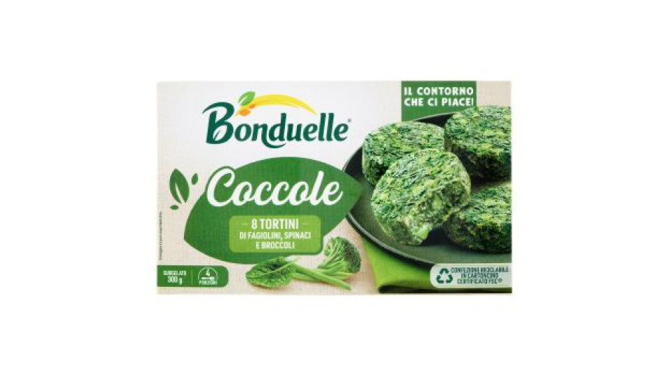 Bonduelle Coccole 8 Tortini Di Spinaci, Fagiolini E Broccoli