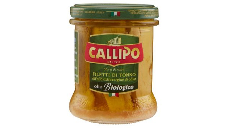 Callipo Filetti di Tonno all'olio extravergine di oliva Biologico