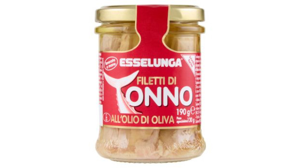 Esselunga, filetti di tonno all'olio d'oliva