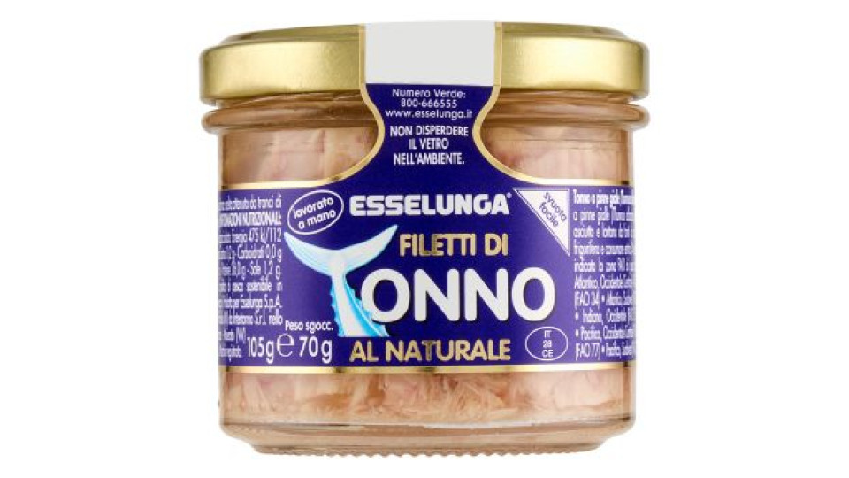 Tonno al naturale gr 80 x 3