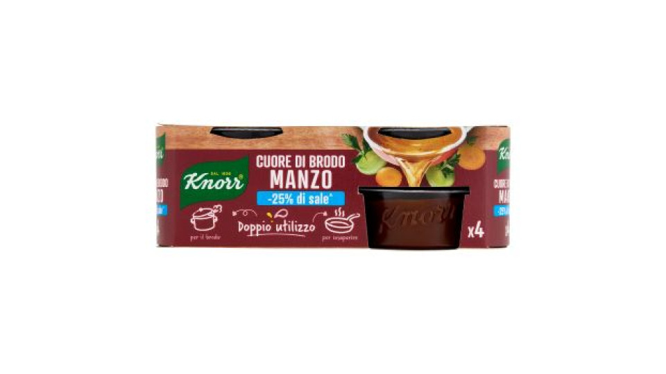 Knorr Cuore di Brodo Manzo -25% di sale