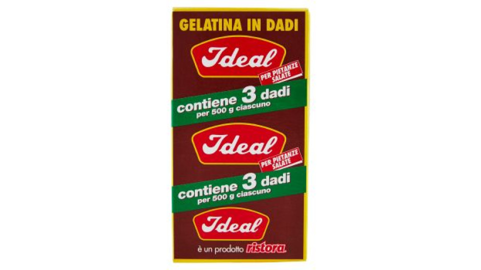 Ideal, gelatina in dadi