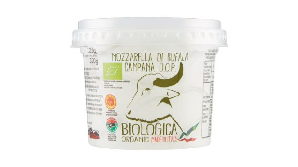 San Salvatore, Mozzarella di Bufala Campana DOP biologica 320 g - peso netto sgocc.