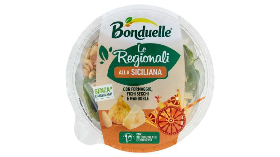 Bonduelle Le Regionali alla Siciliana con Formaggio, Fichi Secchi e Mandorle 130 g
