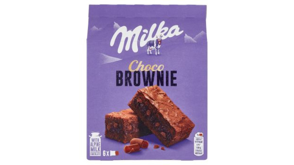 Milka Choco Brownie, merendina al cioccolato al latte - 6x25g