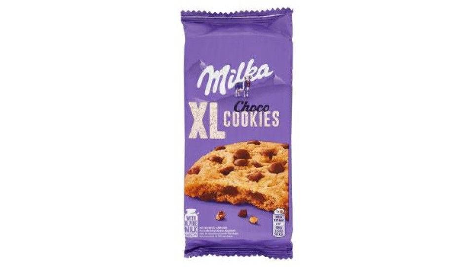 Milka Cookies XL, maxi cookie con cioccolato al latte Milka - 184g