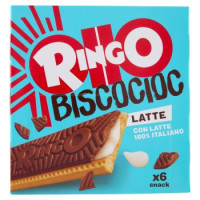 Ringo Snack Bisco Cioc Snack con Latte Italiano 6 porzioni 162g