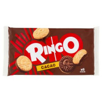 Ringo Cacao, Biscotti Farciti con Crema Cacao, Snack Merenda 6 porzioni 330g