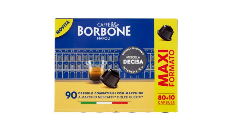 Caffè Borbone Miscela Blu - 90 capsule (6 confezioni da 15 capsule) - Compatibili Nescafè Dolce Gusto