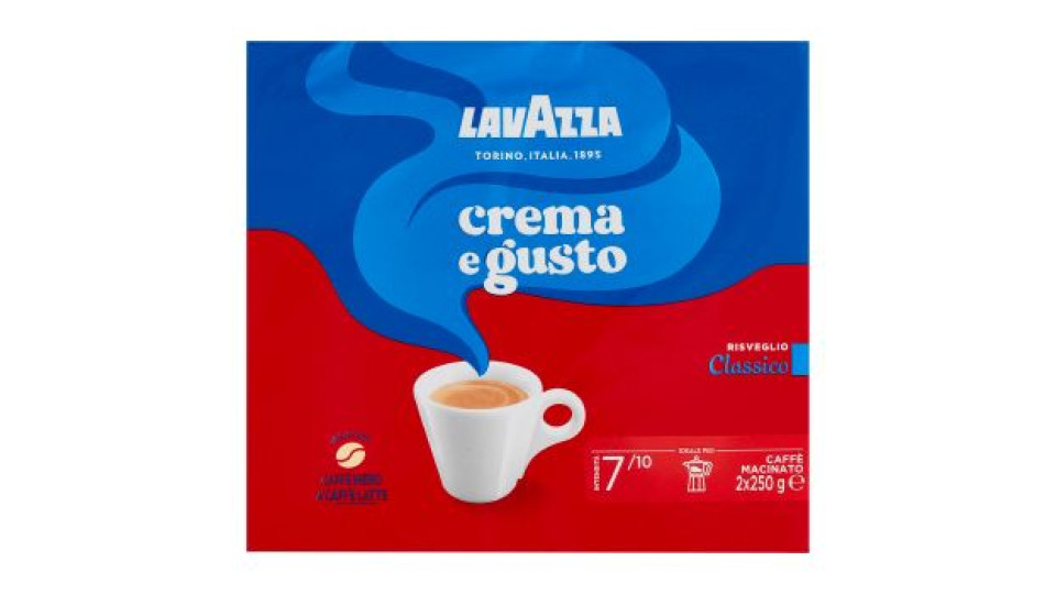 Lavazza - Crema e Gusto, Miscela di Caffè, Gusto Classico