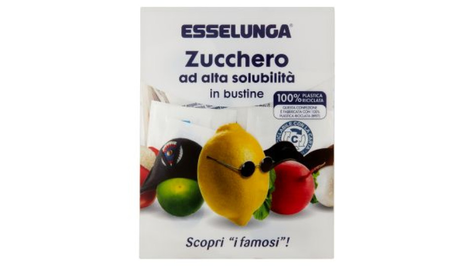 Esselunga, zucchero ad altà solubilità in bustine