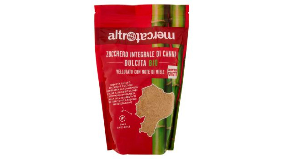 Dulcita zucchero integrale di canna bio CTM Altromercato