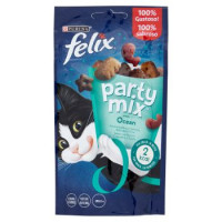 PURINA FELIX Party Mix Snack Gatto Ocean mix al gusto di salmone, merluzzo e trota busta