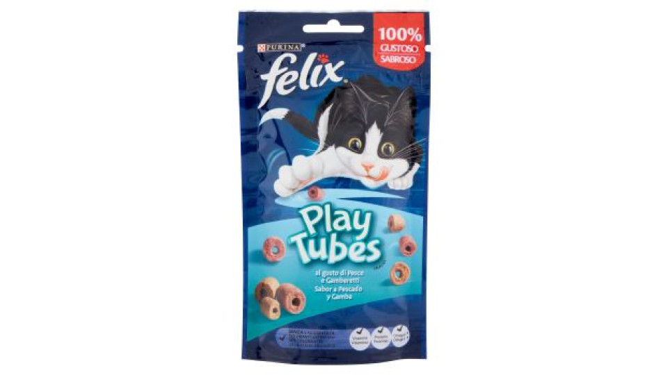 PURINA FELIX Twist Snack Gatto Aromatizzato con Salmone e Frutti di Mare busta