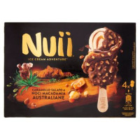 Nuii, caramello salato e noci macadamia australiane