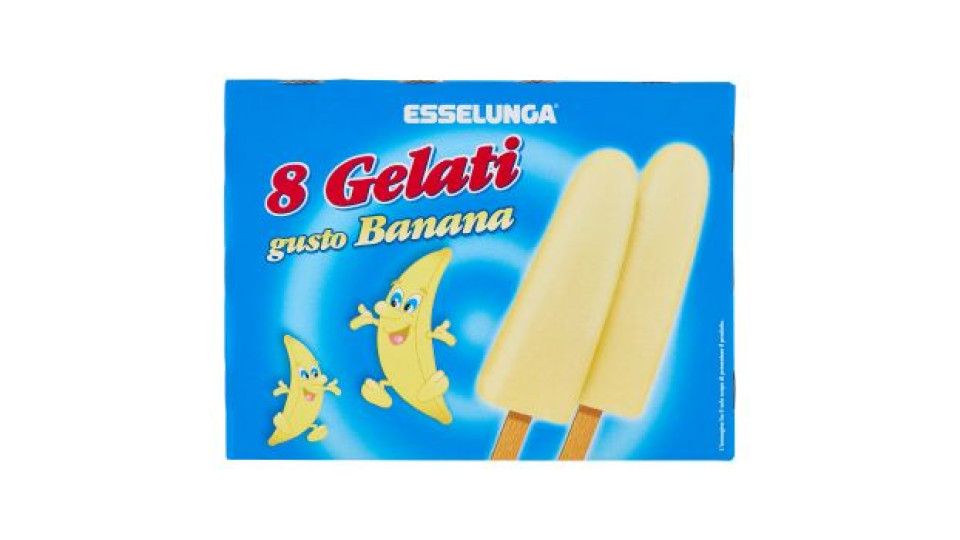 Esselunga, gelati gusto banana