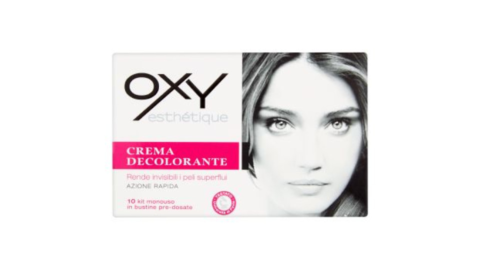 Oxy Esthétique, crema decolorante 10 kit monouso