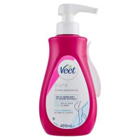 Veet Crema Depilatoria Silk & Fresh Technology Pelli Sensibili