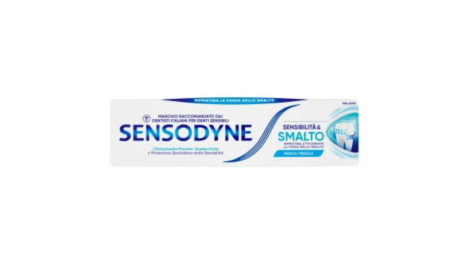 Sensodyne Dentifricio Sensibilità & Smalto Denti Sensibili Smalto Forte Gusto menta 75 ml
