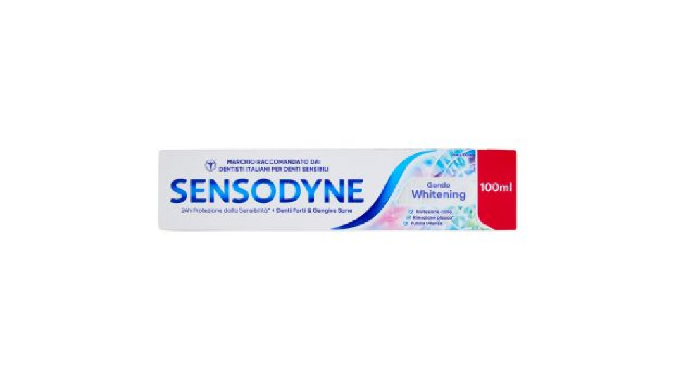 Sensodyne Dentifricio Gentle Whitening per Denti Sensibili, Effetto Sbiancante 100 ml