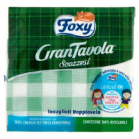 Foxy, GranTavola Scozzesi tovaglioli doppiovelo