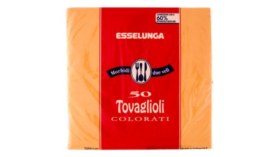 Esselunga, tovaglioli colorati 2 veli