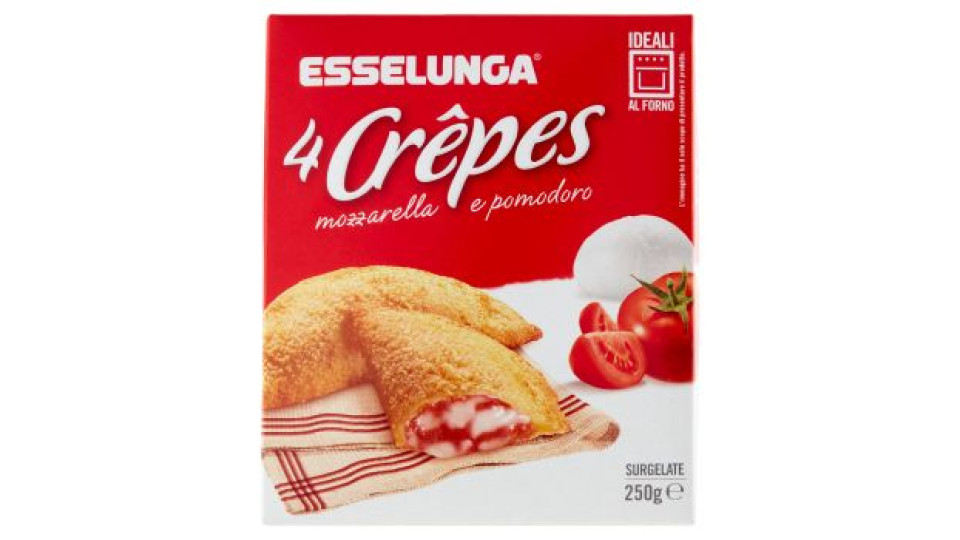 Esselunga, 4 crêpes mozzarella e pomodoro surgelate