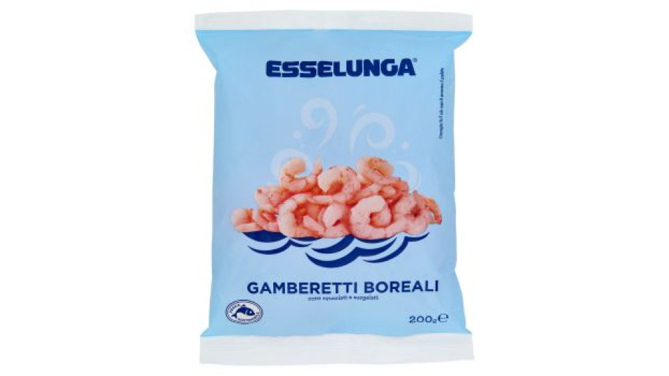 Esselunga, gamberetti boreali cotti sgusciati e surgelati