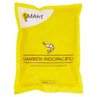 Smart, gamberi indopacifici sgusciati scottati e surgelati