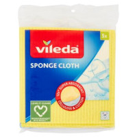 Vileda Panno spugna 100% naturale biodegradabile, composto da cellulosa e 30% cotone riciclato 3 pz