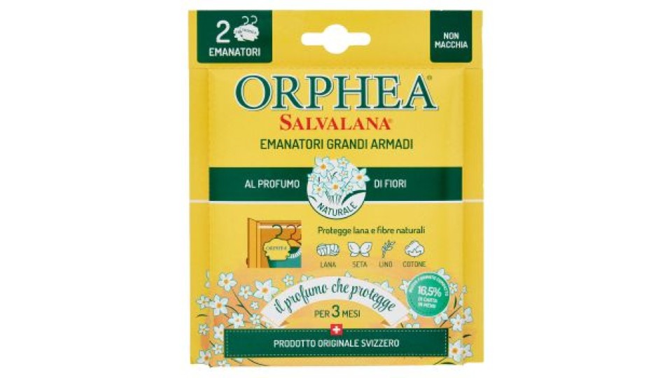 Orphea, Salvalana emanatori grandi armadi al profumo di fiori