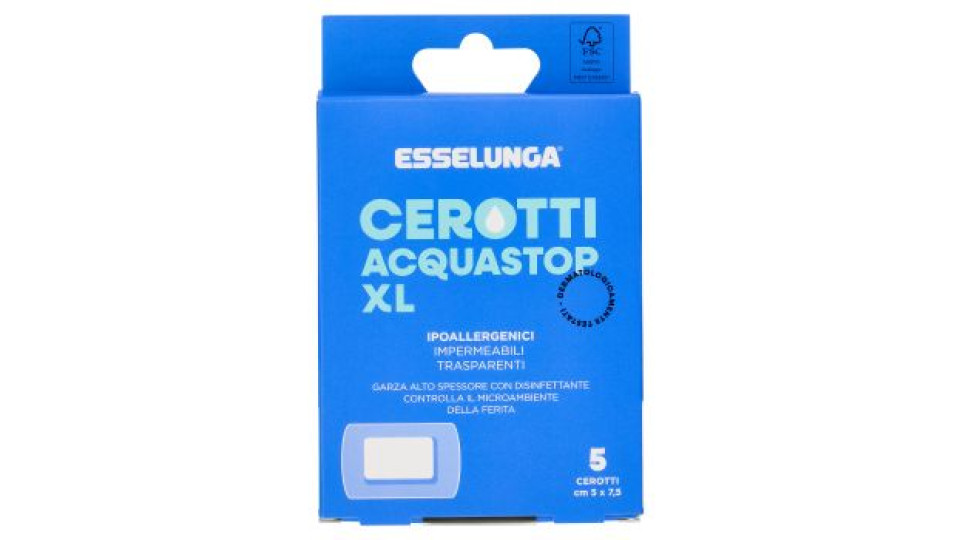 Esselunga, Cerotti Acquastop 5x7,5 cm