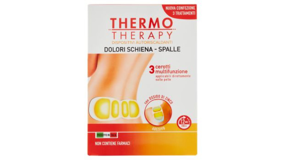 ThermoTherapy Dolori Schiena - Spalle cerotti multifunzione 3 pz