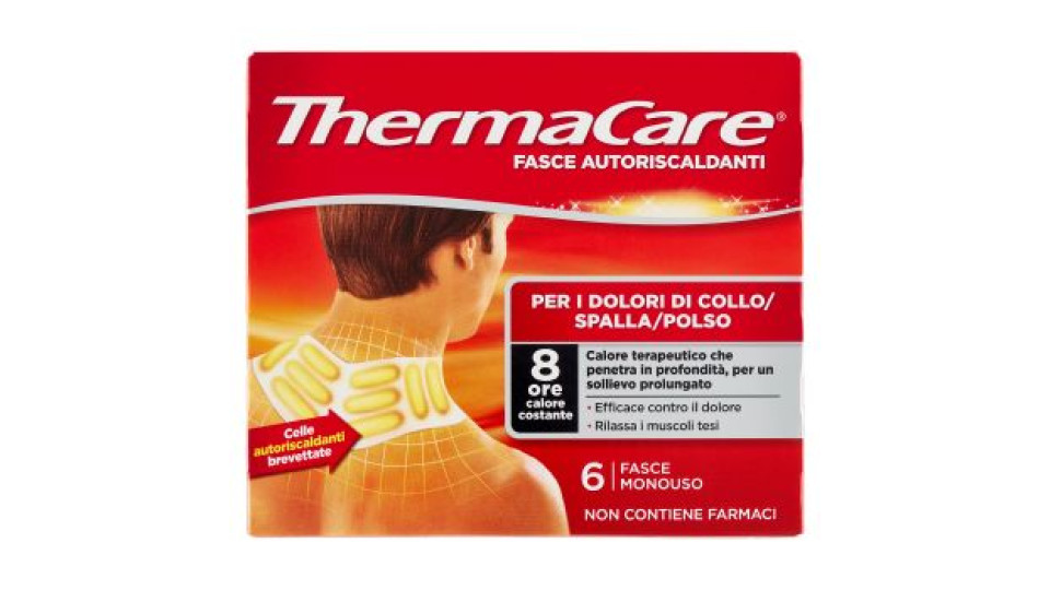 ThermaCare Fasce Autoriscaldanti per i Dolori di Collo/Spalla/Polso 2 pz