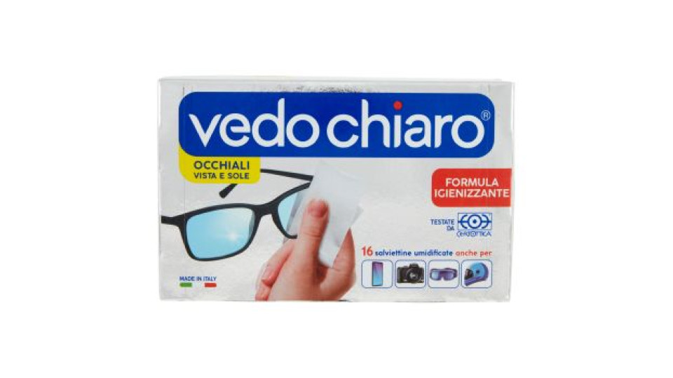 Vedo Chiaro, occhiali vista e sole salviettine umidificate