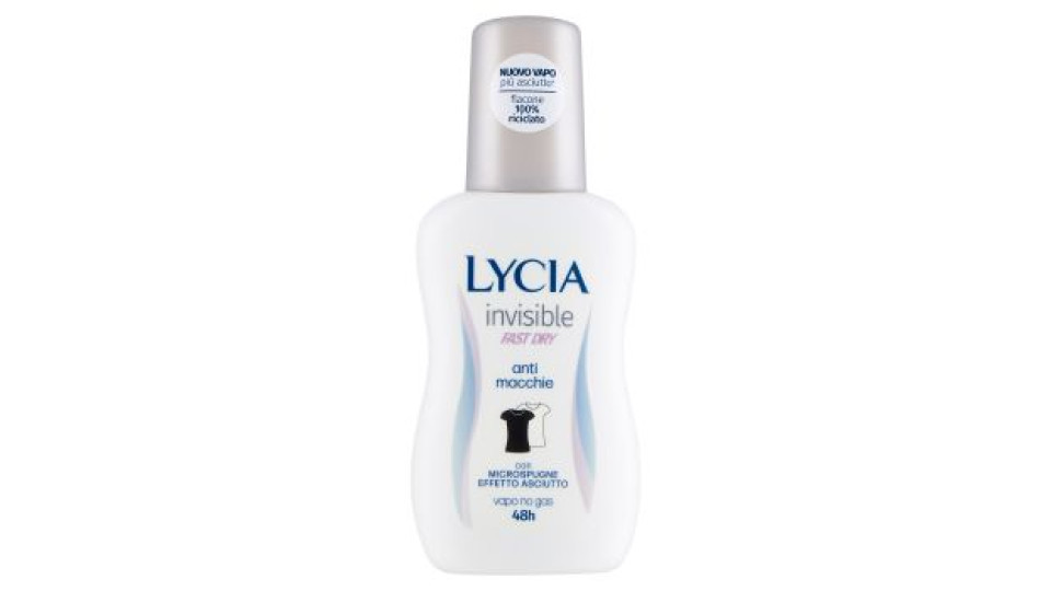 Lycia, Invisible Fast Dry deodorante vapo no gas