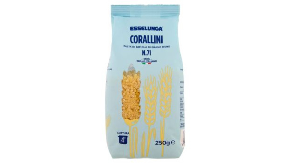 Esselunga, Corallini n. 71 pasta di semola di grano duro