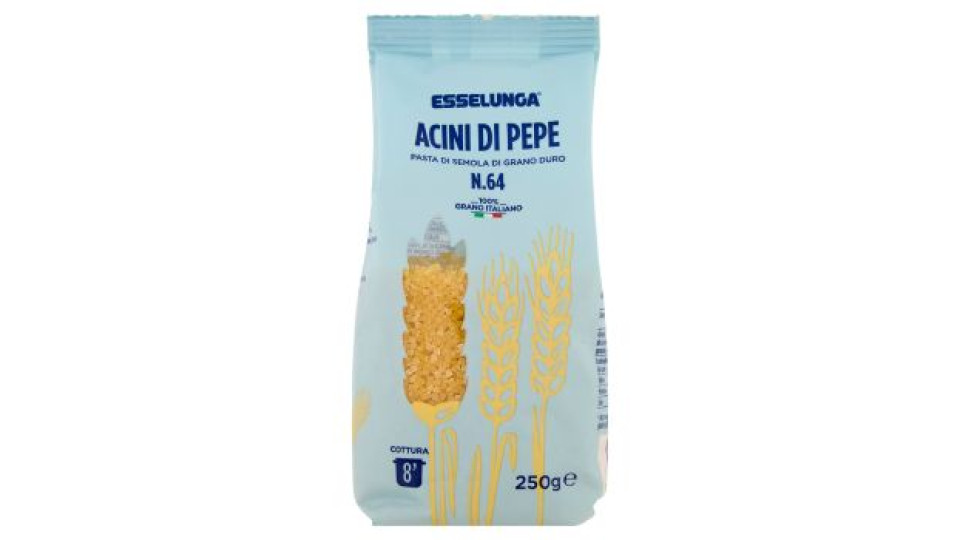 Esselunga, Acini di Pepe n. 64 pasta di semola di grano duro