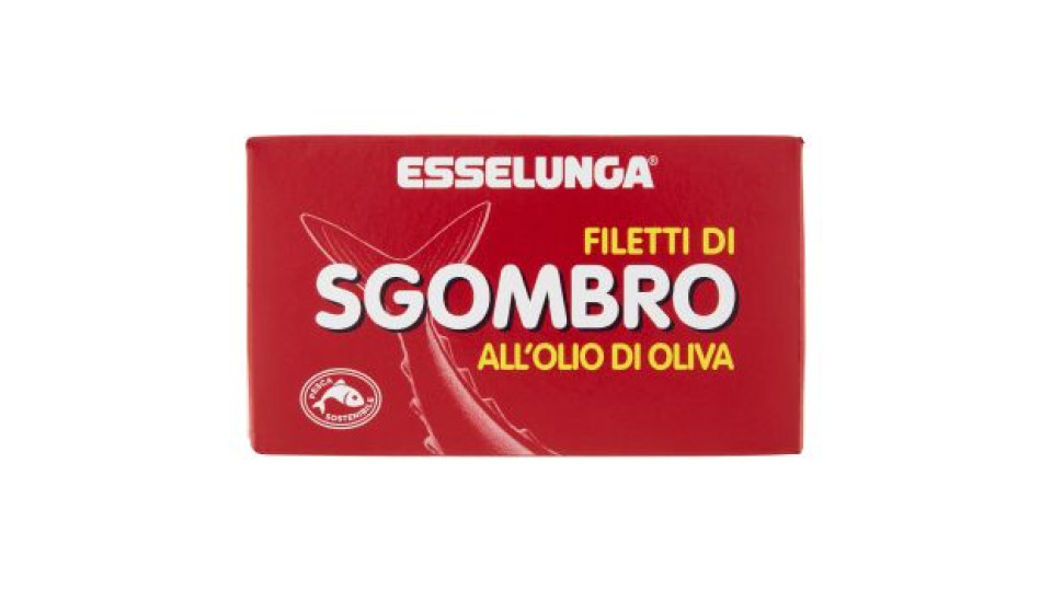 Esselunga, filetti di sgombro all'olio di oliva
