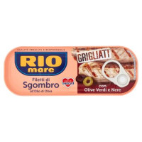 Rio Mare - Filetti Di Sgombro Grigliati Con Olive Verdi E Nere, Ricco Di Omega 3