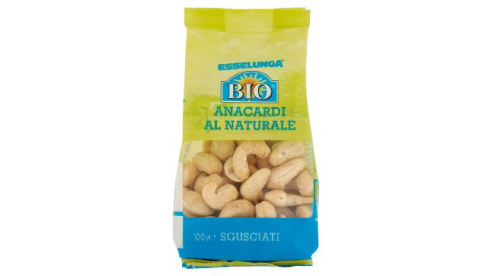 Esselunga Bio, anacardi al naturale sgusciati