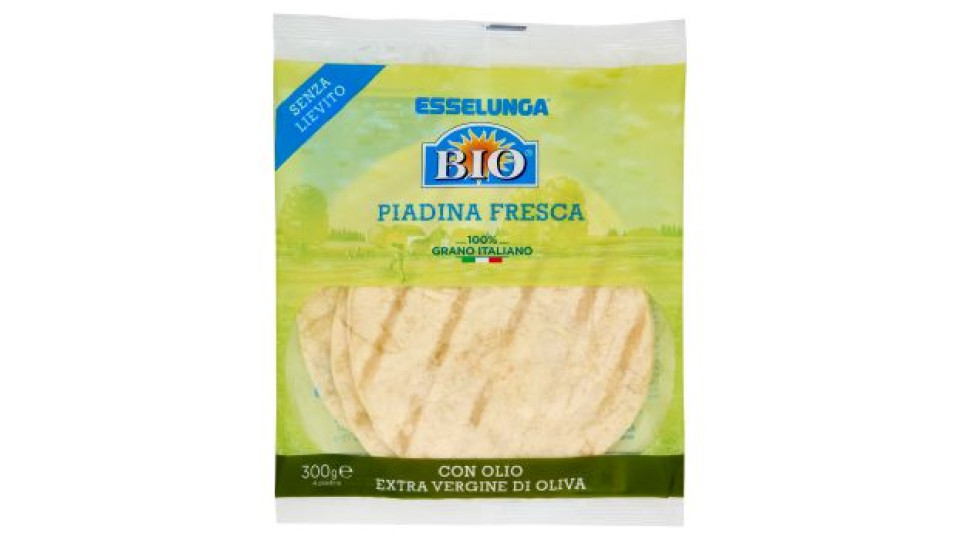 Esselunga Bio piadina con olio extra vergine di oliva
