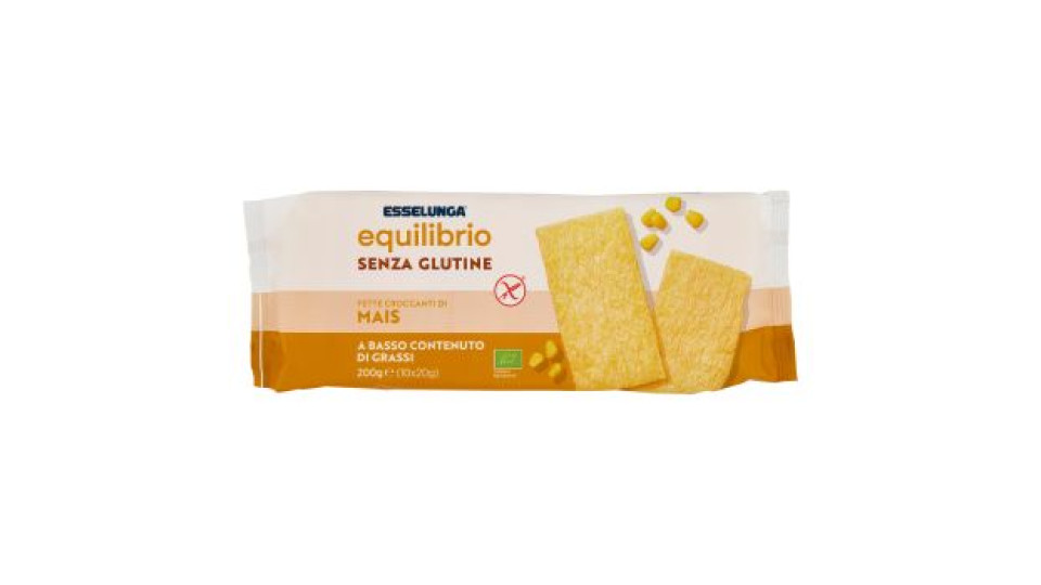 Esselunga Equilibrio, fette croccanti mais senza glutine