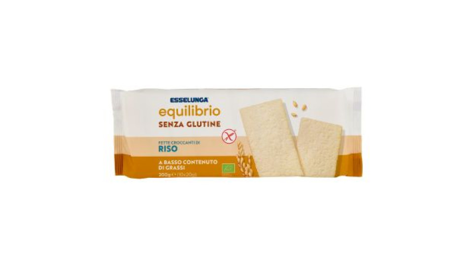 Esselunga Equilibrio, fette croccanti riso senza glutine