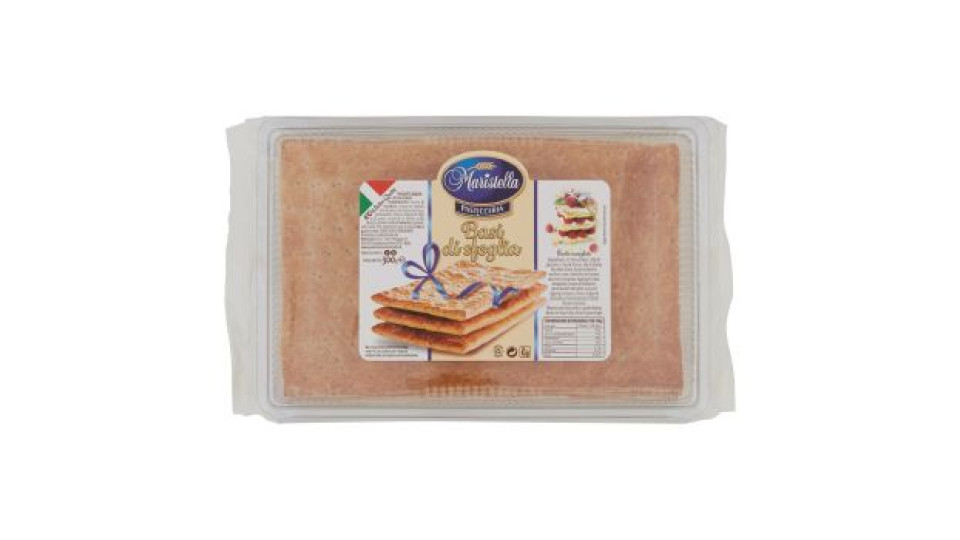 Maristella, Pasticceria basi di sfoglia